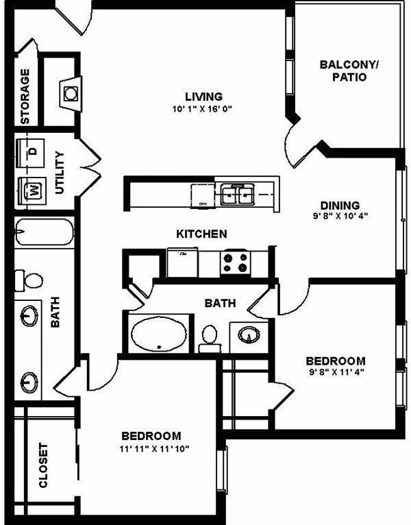 Unit 13-101 13-101 floor plan
